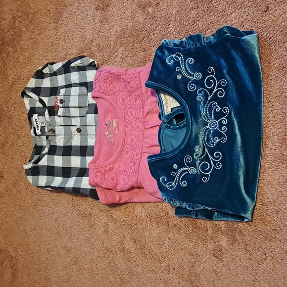 DKNY girls lot of three long sleeve shirts 4t. - Picture 1 of 8